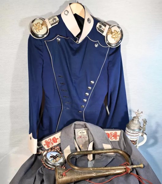 Unique 13th Uhlan Named "Gefreiter" Ensemble of Uniforms and Beer Stein etc.. Visuel 1 principal